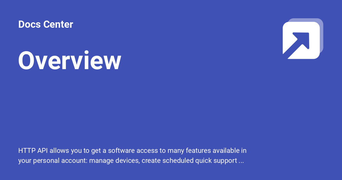 Overview - Docs Center